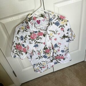 Vintage Floral Blouse Shirt